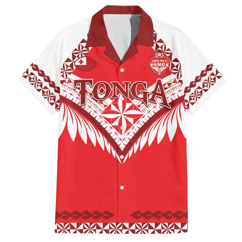 Custom Tonga Mate Maa Rugby Hawaiian Shirt Go Champions