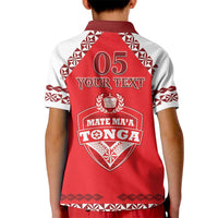 Custom Tonga Mate Maa Rugby Kid Polo Shirt Go Champions
