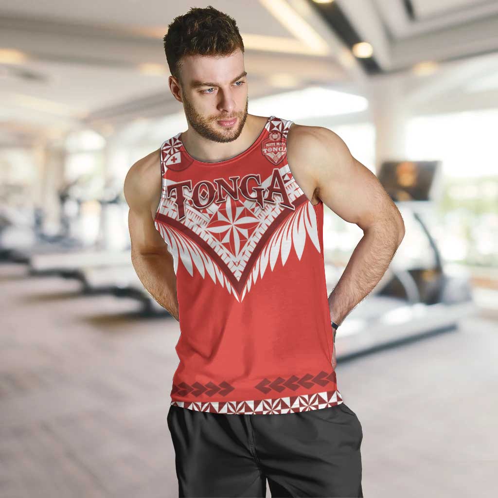 Custom Tonga Mate Maa Rugby Men Tank Top Go Champions