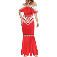 Custom Tonga Mate Maa Rugby Mermaid Dress Go Champions