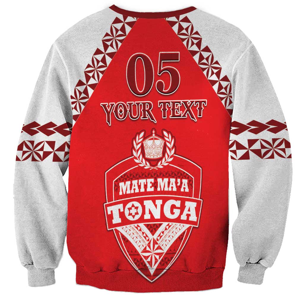 Custom Tonga Mate Maa Rugby Sweatshirt Go Champions