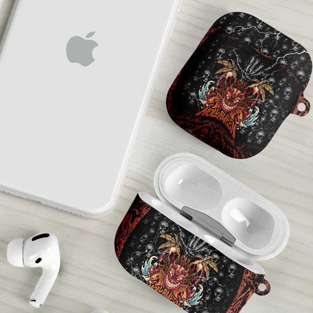 Aloha Halloween AirPods Case Horror Tiki Heavy Metal Style - Polynesian Pride