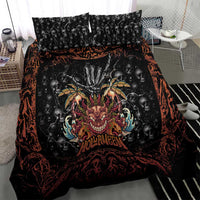 Aloha Halloween Bedding Set Horror Tiki Heavy Metal Style LT05 - Polynesian Pride