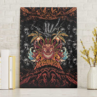 Aloha Halloween Canvas Wall Art Horror Tiki Heavy Metal Style LT05 Without Frame Black - Polynesian Pride