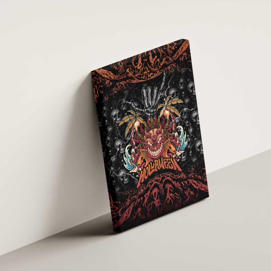 Aloha Halloween Canvas Wall Art Horror Tiki Heavy Metal Style LT05 - Polynesian Pride