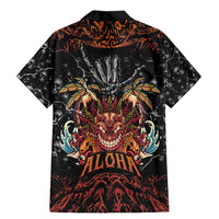 Aloha Halloween Family Matching Mermaid Dress and Hawaiian Shirt Horror Tiki Heavy Metal Style LT05 - Polynesian Pride