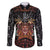 Aloha Halloween Family Matching Puletasi and Hawaiian Shirt Horror Tiki Heavy Metal Style - Polynesian Pride