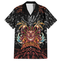 Aloha Halloween Hawaiian Shirt Horror Tiki Heavy Metal Style - Polynesian Pride