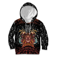 Aloha Halloween Kid Hoodie Horror Tiki Heavy Metal Style - Polynesian Pride