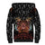 Aloha Halloween Sherpa Hoodie Horror Tiki Heavy Metal Style - Polynesian Pride