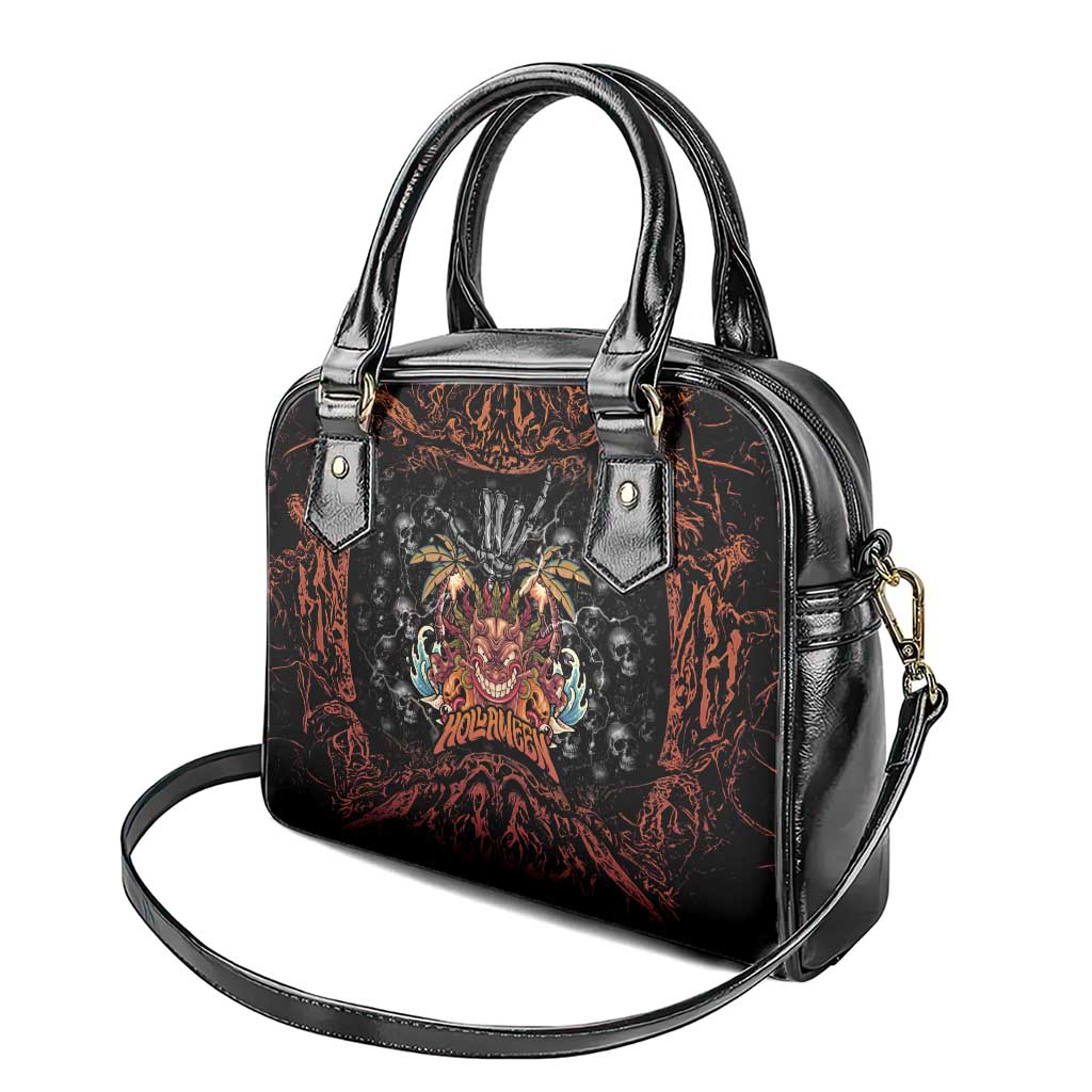 Aloha Halloween Shoulder Handbag Horror Tiki Heavy Metal Style LT05 - Polynesian Pride