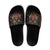 Aloha Halloween Slide Sandals Horror Tiki Heavy Metal Style - Polynesian Pride
