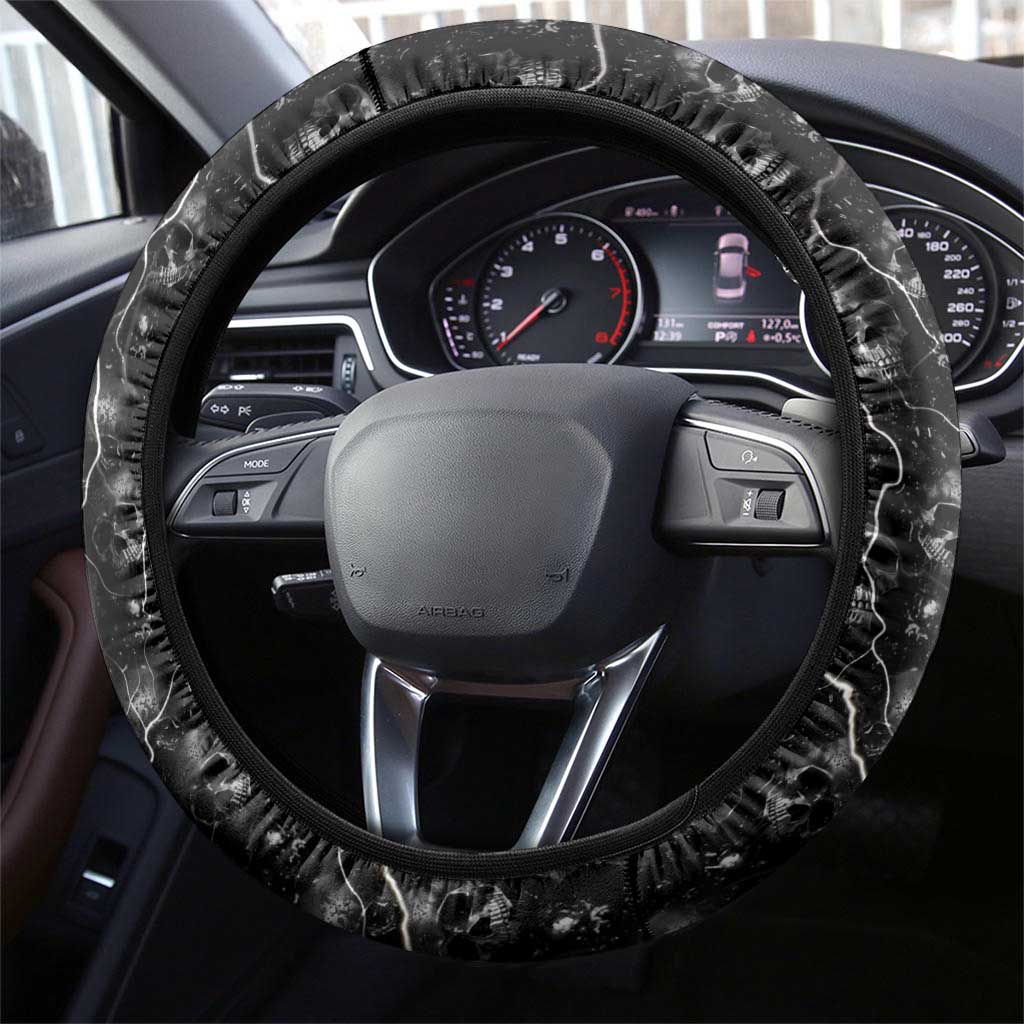 Aloha Halloween Steering Wheel Cover Horror Tiki Heavy Metal Style LT05 - Polynesian Pride