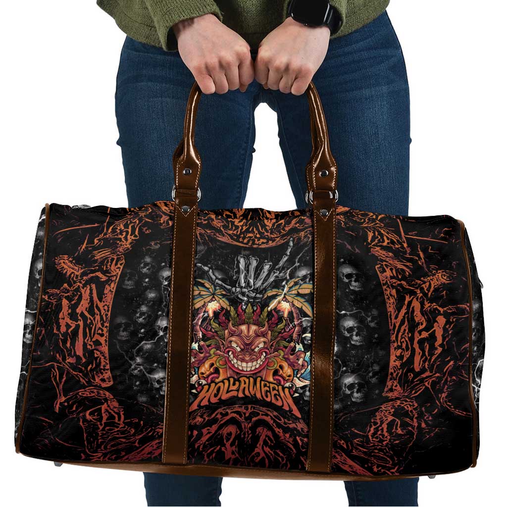 Aloha Halloween Travel Bag Horror Tiki Heavy Metal Style - Polynesian Pride