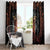 Aloha Halloween Window Curtain Horror Tiki Heavy Metal Style - Polynesian Pride