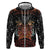 Aloha Halloween Zip Hoodie Horror Tiki Heavy Metal Style - Polynesian Pride