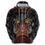 Aloha Halloween Zip Hoodie Horror Tiki Heavy Metal Style - Polynesian Pride