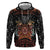 Aloha Halloween Zip Hoodie Horror Tiki Heavy Metal Style - Polynesian Pride
