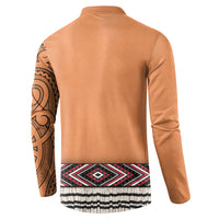 New Zealand Maori Tattoo Costume Button Sweatshirt LT05 - Polynesian Pride