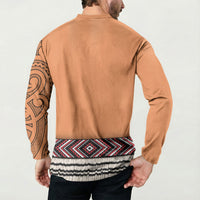 New Zealand Maori Tattoo Costume Button Sweatshirt LT05 - Polynesian Pride