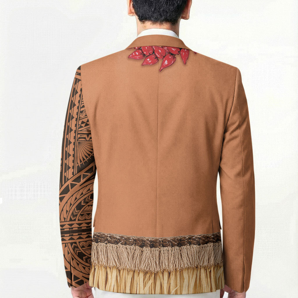 Samoa Tribal Tattoo Costume Blazer Ula Fala Necklace LT05 - Polynesian Pride