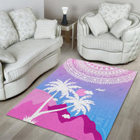 Fiji Your Paradise Festival Area Rug With Fijian Masi Tapa Pattern LT05 - Polynesian Pride