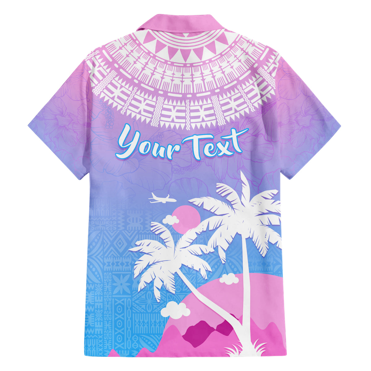 Personalised Fiji Your Paradise Festival Family Matching Short Sleeve Bodycon Dress and Hawaiian Shirt With Fijian Masi Tapa Pattern LT05 - Polynesian Pride