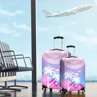 Fiji Your Paradise Festival Luggage Cover With Fijian Masi Tapa Pattern LT05 - Polynesian Pride