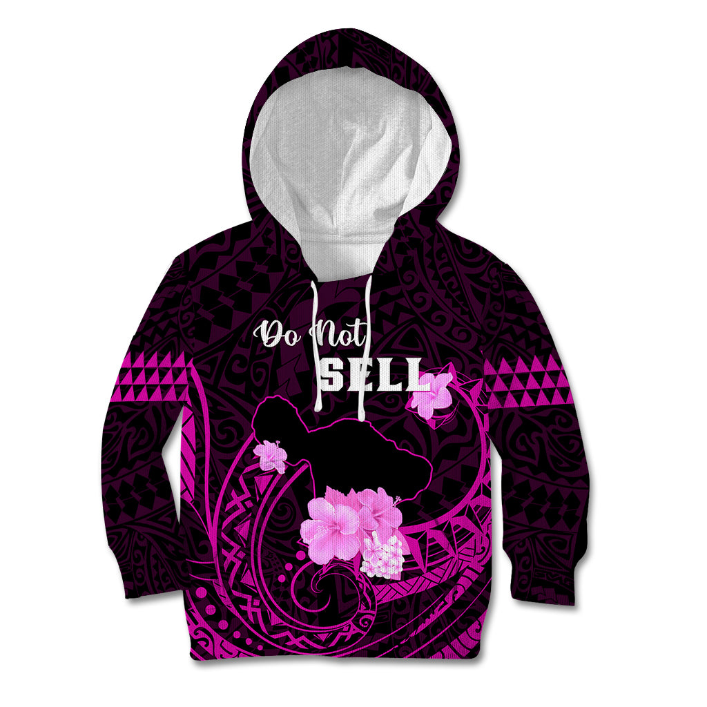 Hawaii Strong Maui Kid Hoodie Lahaina Is Not For Sale LT05 Pink - Polynesian Pride