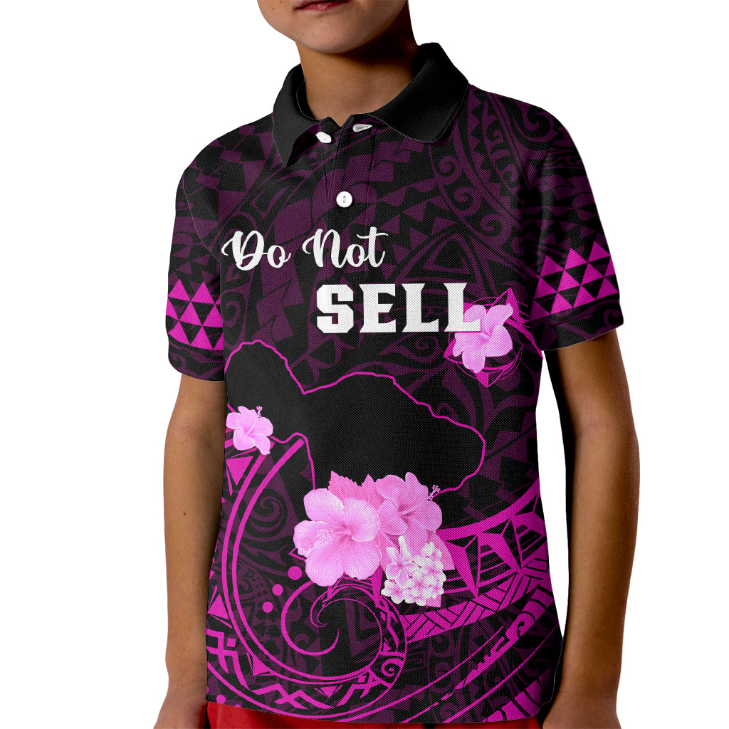 Hawaii Strong Maui Kid Polo Shirt Lahaina Is Not For Sale LT05 Kid Pink - Polynesian Pride