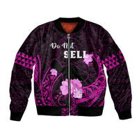 Hawaii Strong Maui Sleeve Zip Bomber Jacket Lahaina Is Not For Sale LT05 Unisex Pink - Polynesian Pride