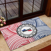 Samoa Black Saturday Rubber Doormat Polynesian Tribal Simple Style LT05 - Polynesian Pride