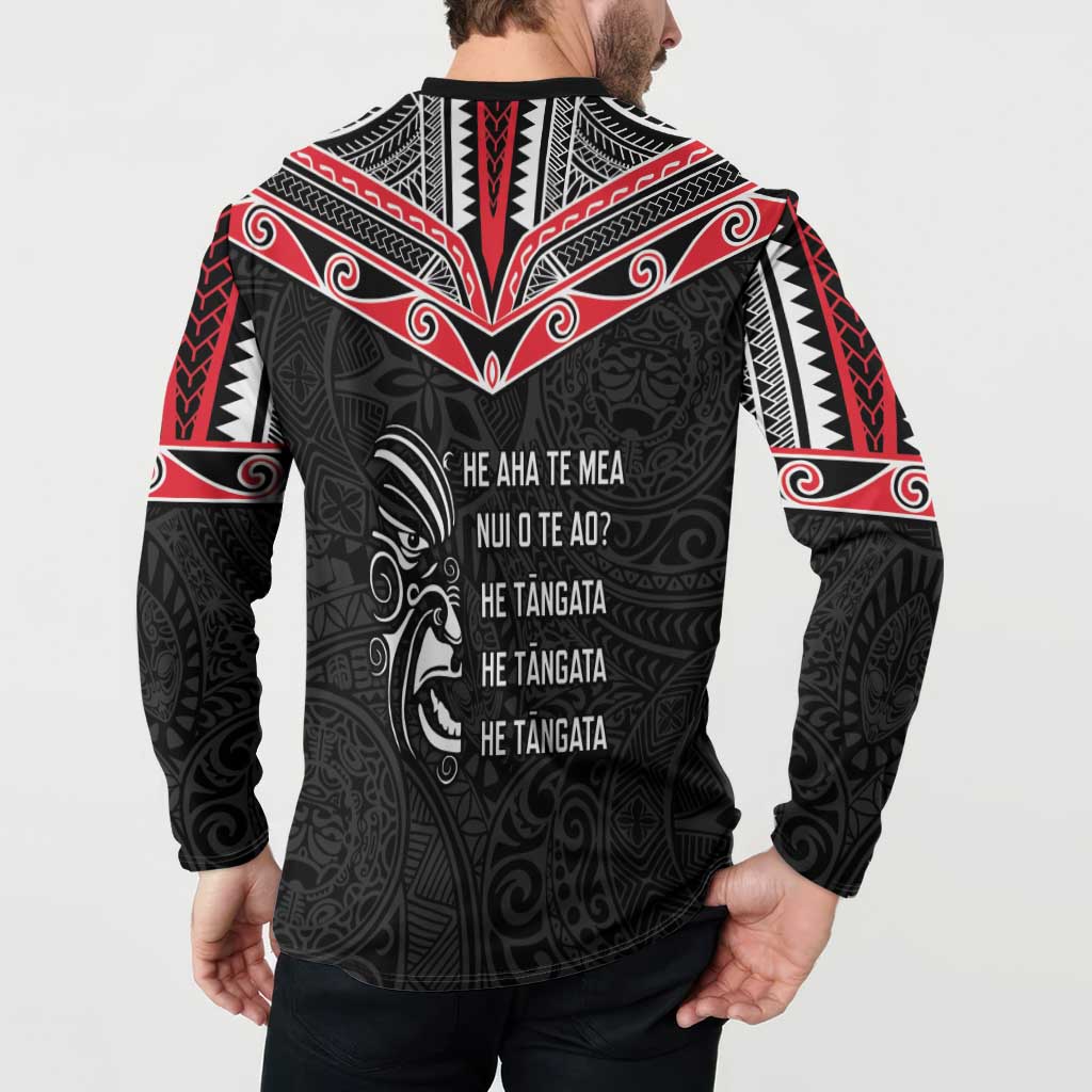 Aotearoa Toitu Te Tiriti Button Sweatshirt New Zealand Honour The Treaty LT05 - Polynesian Pride