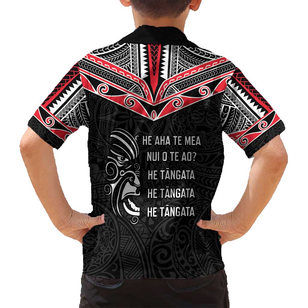 Aotearoa Toitu Te Tiriti Family Matching Long Sleeve Bodycon Dress and Hawaiian Shirt New Zealand Honour The Treaty LT05 - Polynesian Pride