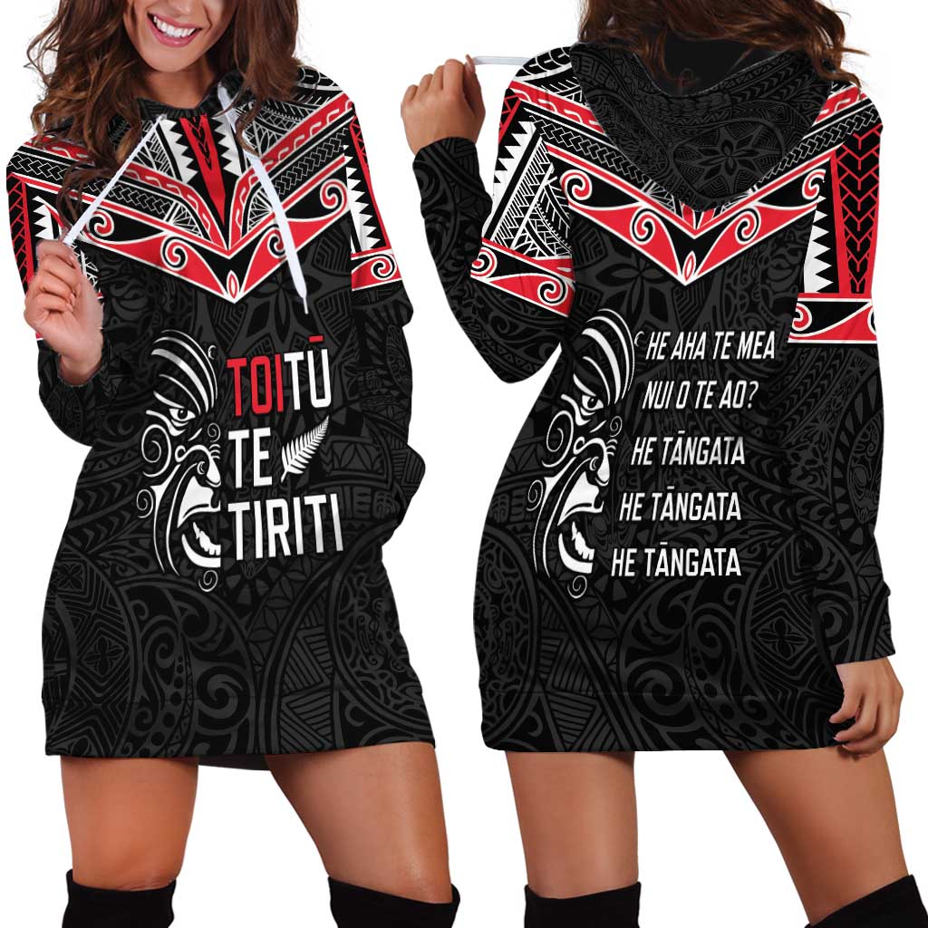 Aotearoa Toitu Te Tiriti Hoodie Dress New Zealand Honour The Treaty