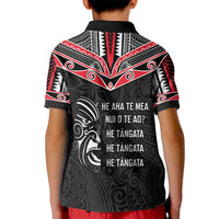 Aotearoa Toitu Te Tiriti Kid Polo Shirt New Zealand Honour The Treaty LT05 - Polynesian Pride