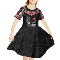Aotearoa Toitu Te Tiriti Kid Short Sleeve Dress New Zealand Honour The Treaty