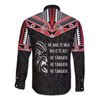 Aotearoa Toitu Te Tiriti Long Sleeve Button Shirt New Zealand Honour The Treaty LT05 - Polynesian Pride