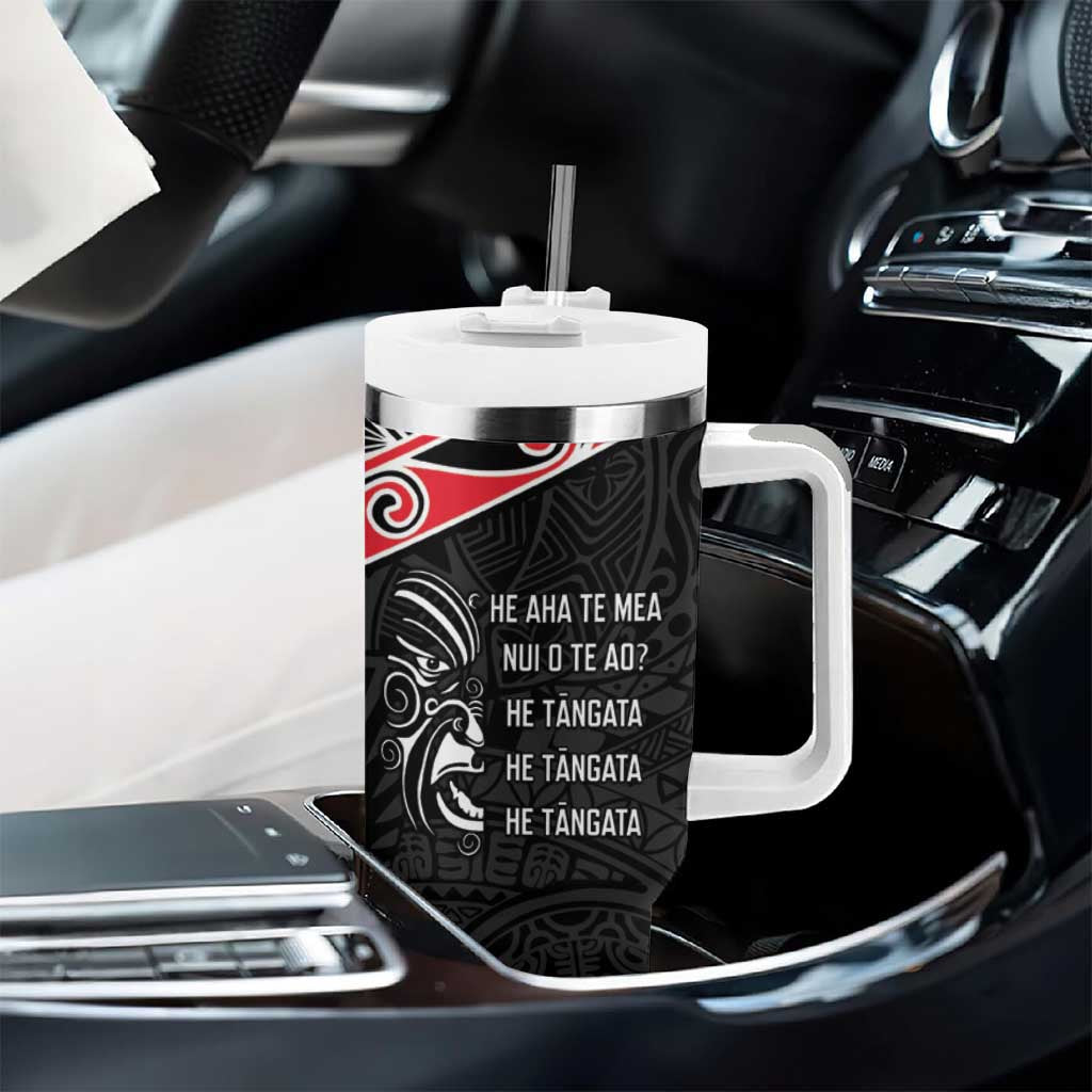 Aotearoa Toitu Te Tiriti Tumbler With Handle New Zealand Honour The Treaty