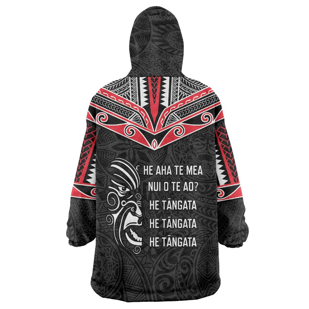 Aotearoa Toitu Te Tiriti Wearable Blanket Hoodie New Zealand Honour The Treaty