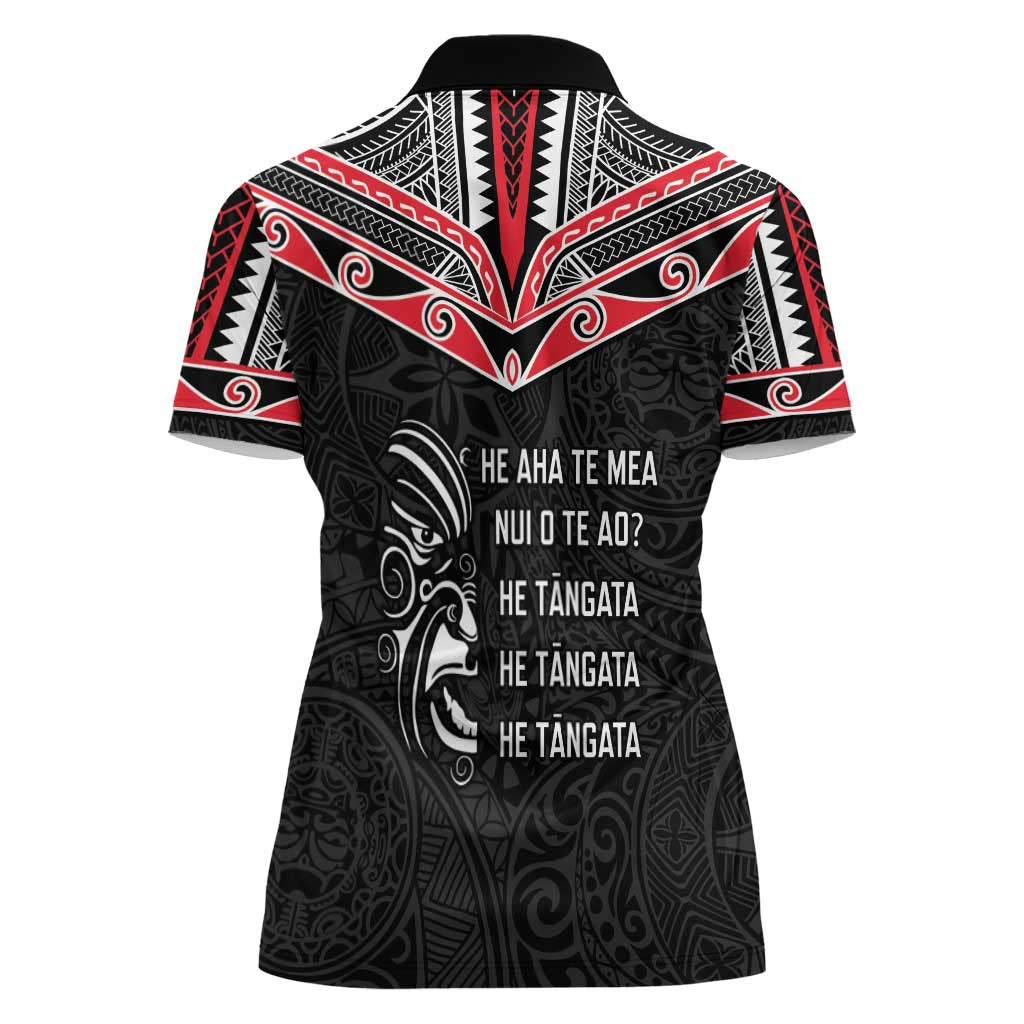 Aotearoa Toitu Te Tiriti Women Polo Shirt New Zealand Honour The Treaty