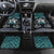 New Zealand Maori Car Mats Poutama Pikorua Turquoise Paua Shell