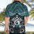 New Zealand Maori Hawaiian Shirt Poutama Pikorua Turquoise Paua Shell