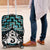 New Zealand Maori Luggage Cover Poutama Pikorua Turquoise Paua Shell