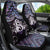 New Zealand Maori Car Seat Cover Poutama Pikorua Purple Paua Shell