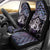 New Zealand Maori Car Seat Cover Poutama Pikorua Purple Paua Shell