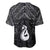 New Zealand Maori Baseball Jersey Poutama Manaia Black Paua Shell