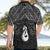 New Zealand Maori Hawaiian Shirt Poutama Manaia Black Paua Shell