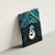 New Zealand Maori Canvas Wall Art Poutama Manaia Turquoise Paua Shell