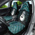 New Zealand Maori Car Seat Cover Poutama Manaia Turquoise Paua Shell